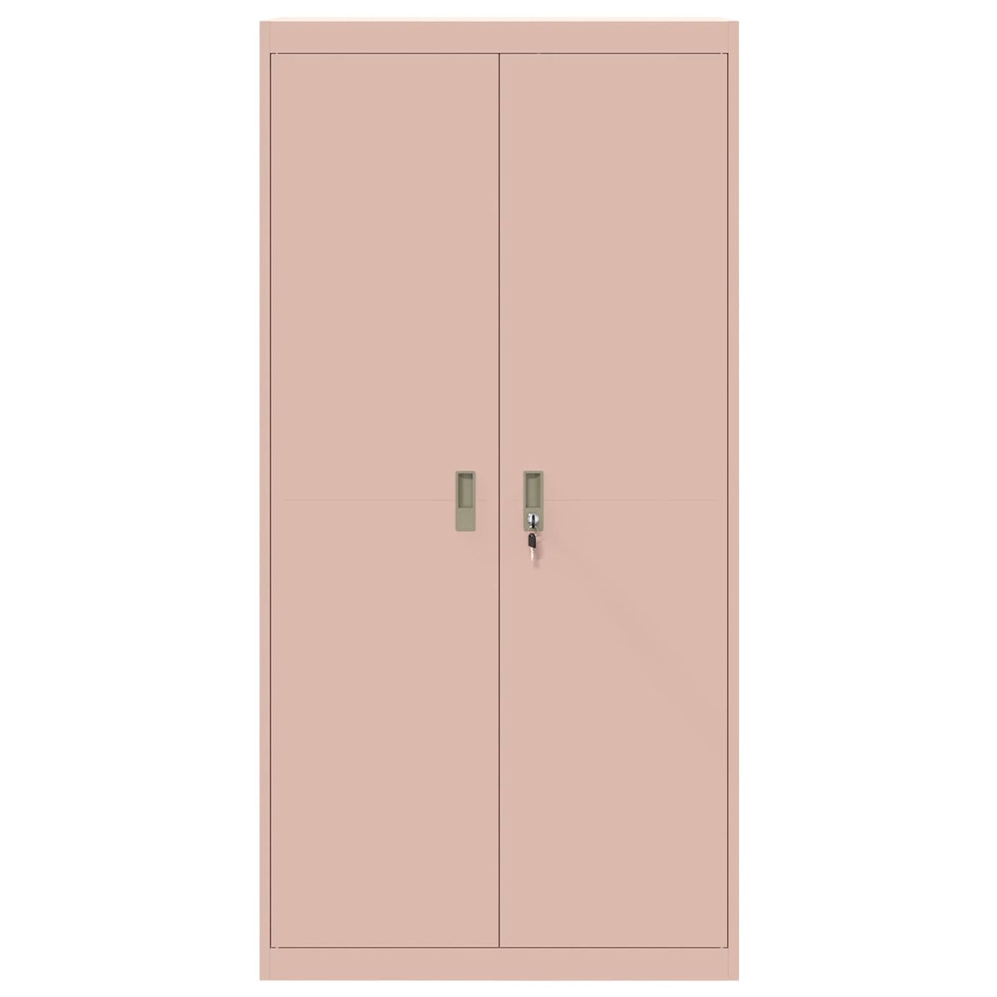 Armadio 2 pcs Rosa 90 x 40 x 180 cm Acciaio laminato a freddo