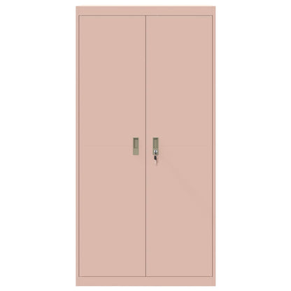 Armadio 2 pcs Rosa 90 x 40 x 180 cm Acciaio laminato a freddo