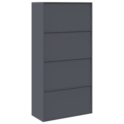 Armadio con archiviazione 2 pcs Antracite 90 x 40 x 180 cm
