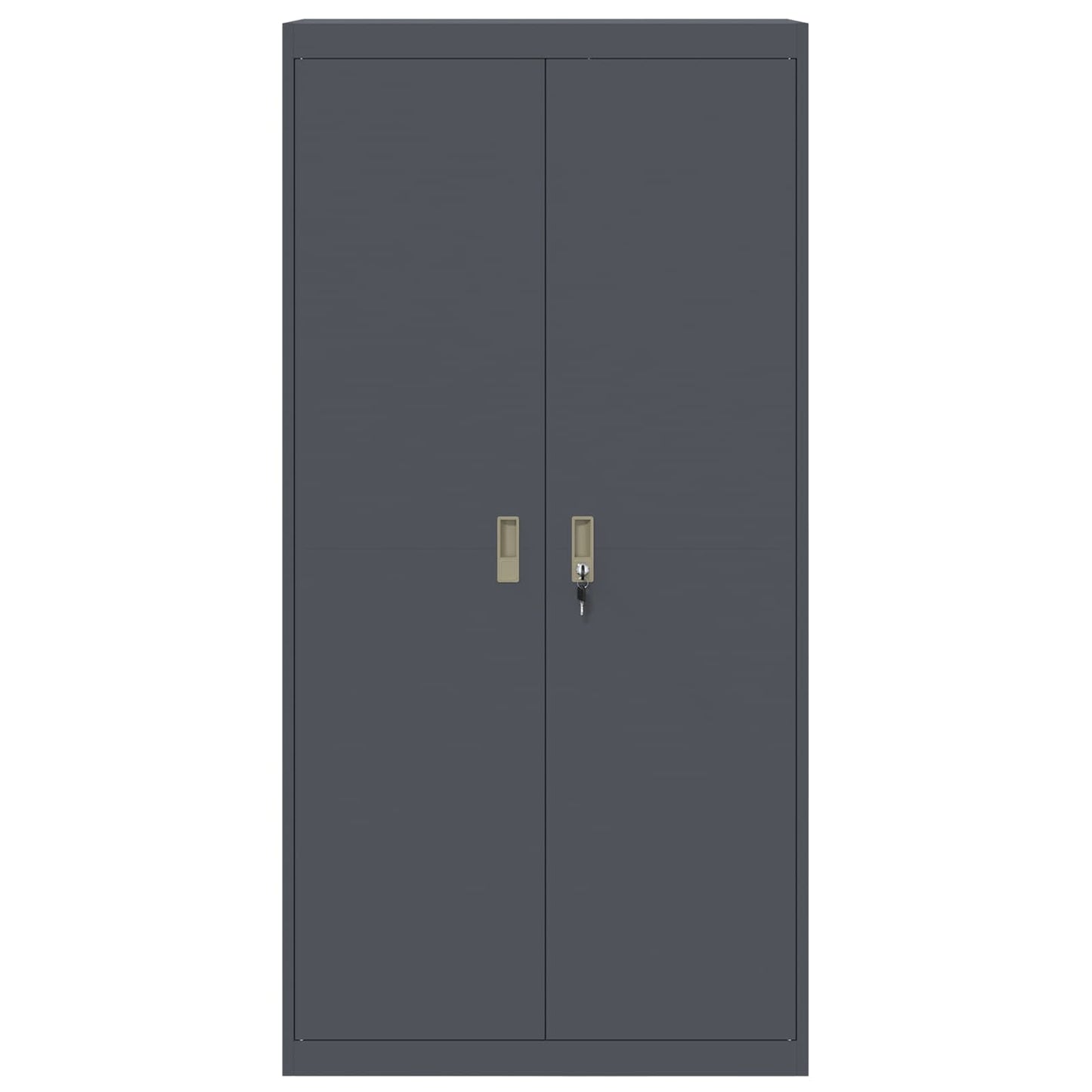 Armadio con archiviazione 2 pcs Antracite 90 x 40 x 180 cm