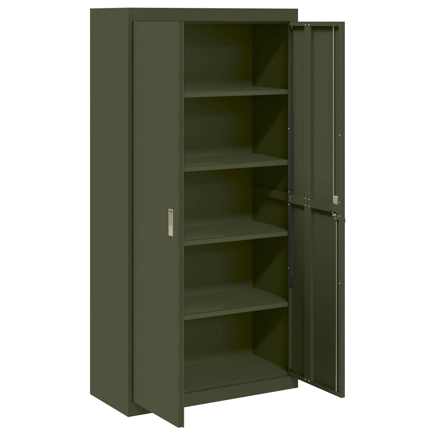 Armadio con archiviazione 2 pcs Verde oliva 90 x 40 x 180 cm