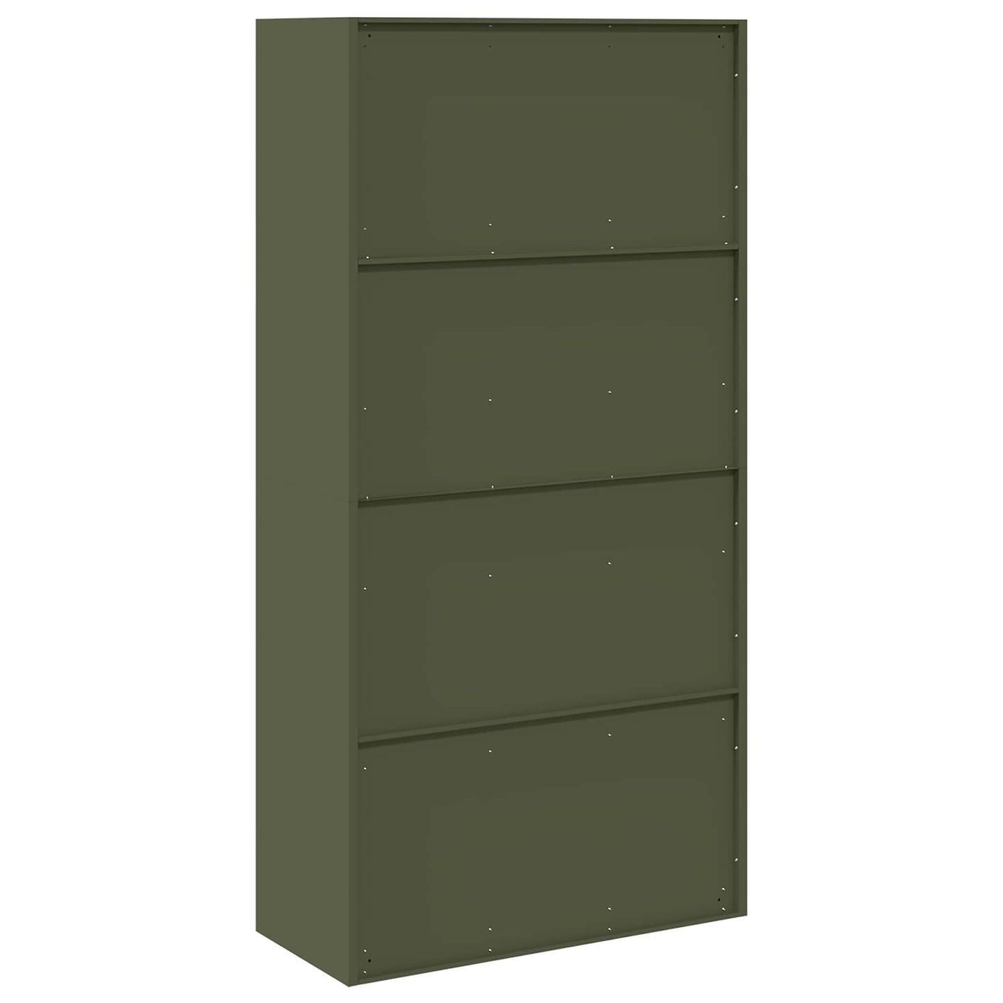 Armadio con archiviazione 2 pcs Verde oliva 90 x 40 x 180 cm