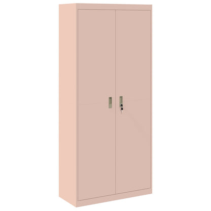 Armadio 2 pcs Rosa 90 x 40 x 200 cm Acciaio laminato a freddo