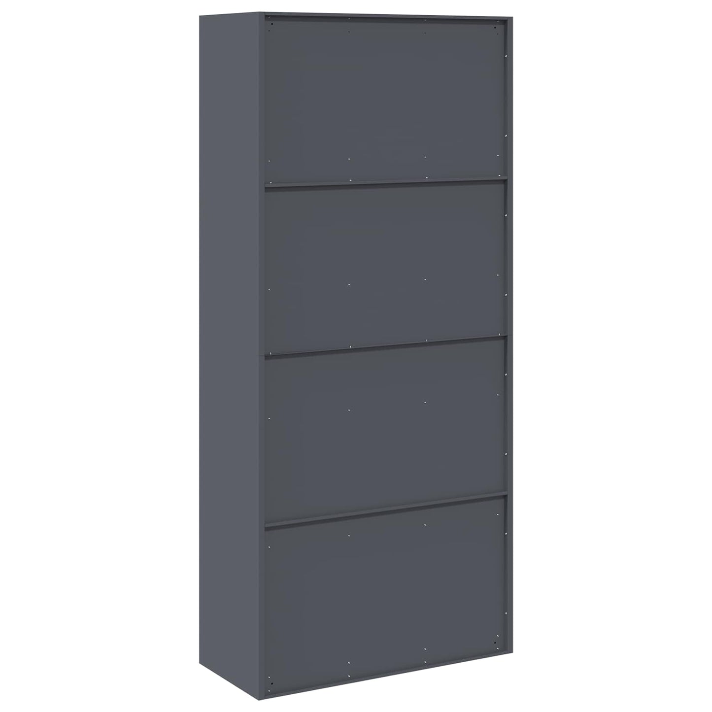 Armadio con archiviazione 2 pcs Antracite 90 x 40 x 200 cm