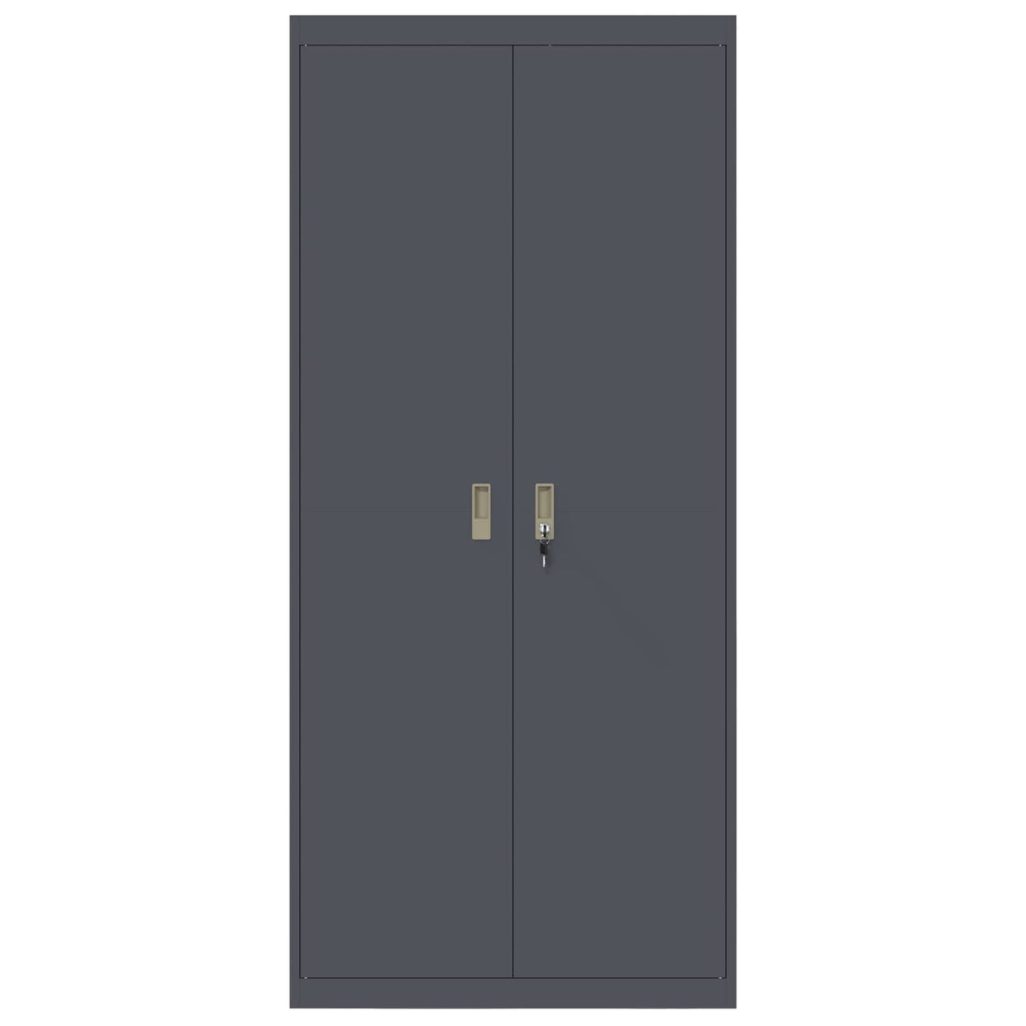 Armadio con archiviazione 2 pcs Antracite 90 x 40 x 200 cm