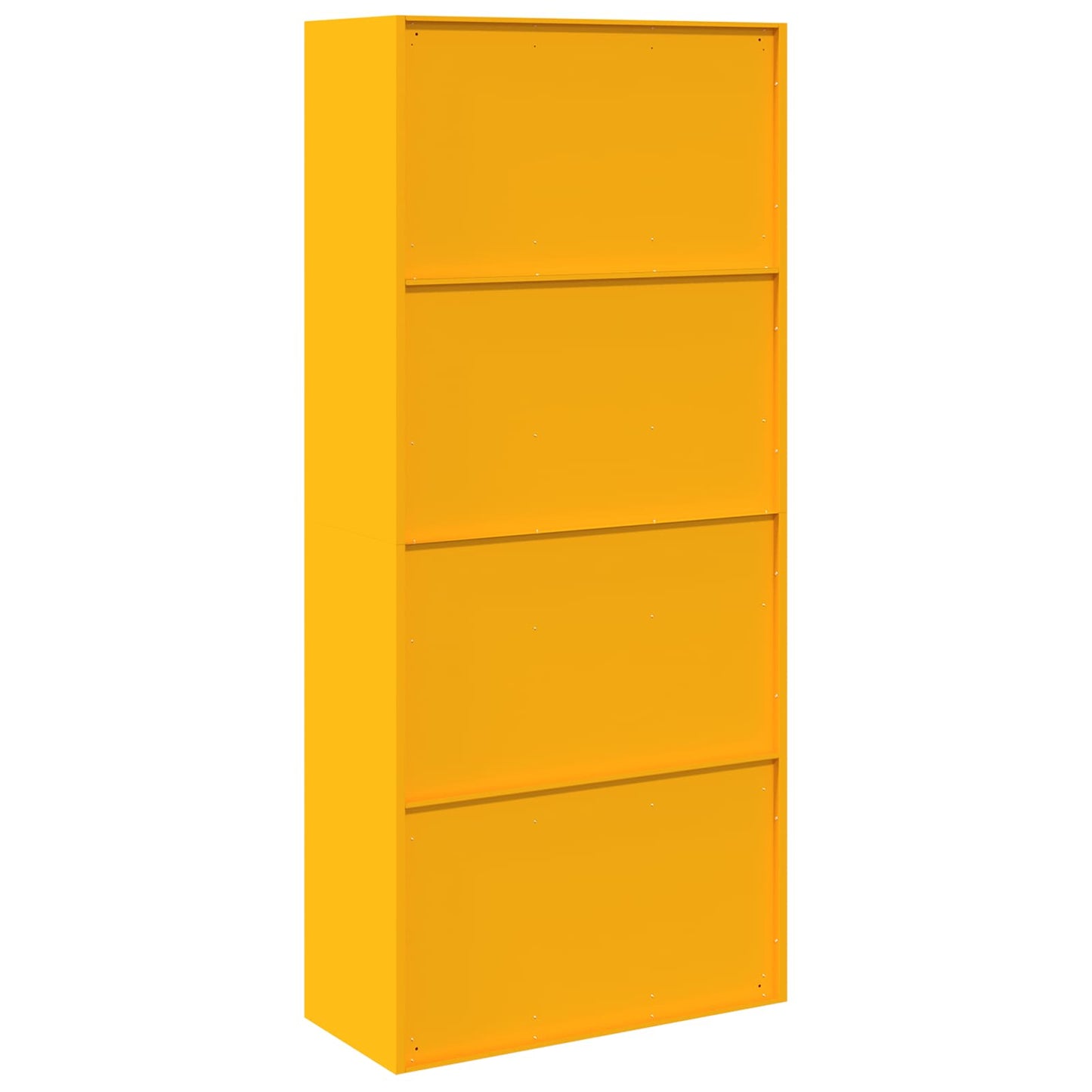 Armadio con archiviazione 2 pcs Giallo senape 90 x 40 x 200 cm