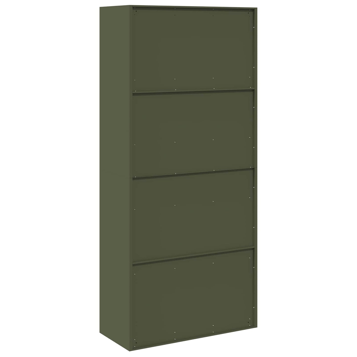 Armadio con archiviazione 2 pcs Verde oliva 90 x 40 x 200 cm