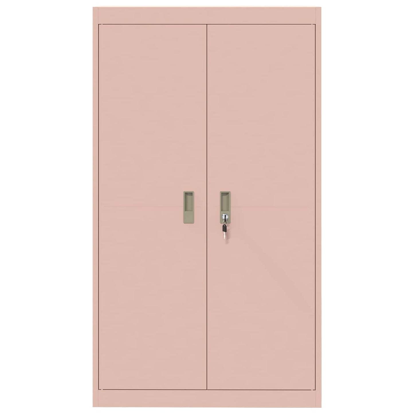 Armadio 2 pcs Rosa 80 x 40 x 140 cm Acciaio laminato a freddo