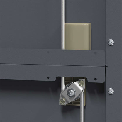 Armadio con archiviazione 2 pcs Antracite 80 x 40 x 140 cm