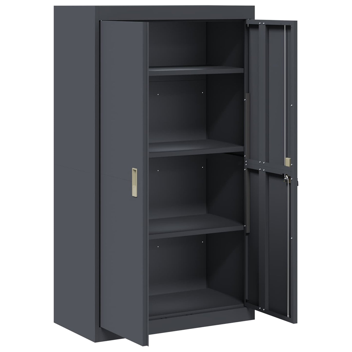Armadio con archiviazione 2 pcs Antracite 80 x 40 x 140 cm
