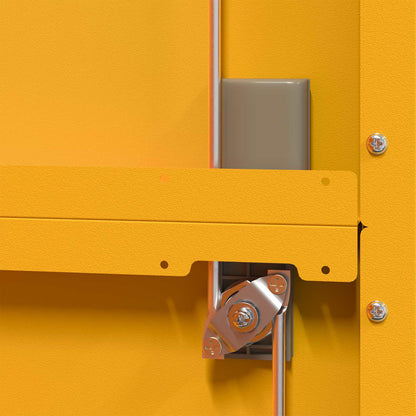 Armadio con archiviazione 2 pcs Giallo senape 80 x 40 x 140 cm