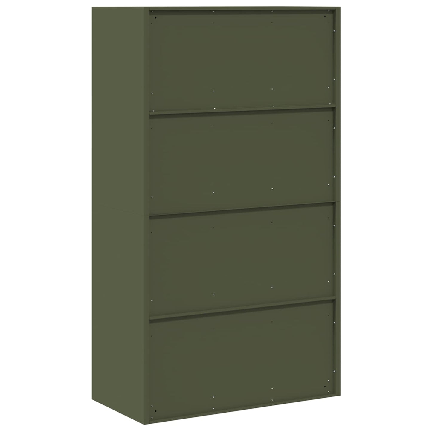 Armadio con archiviazione 2 pcs Verde oliva 80 x 40 x 140 cm