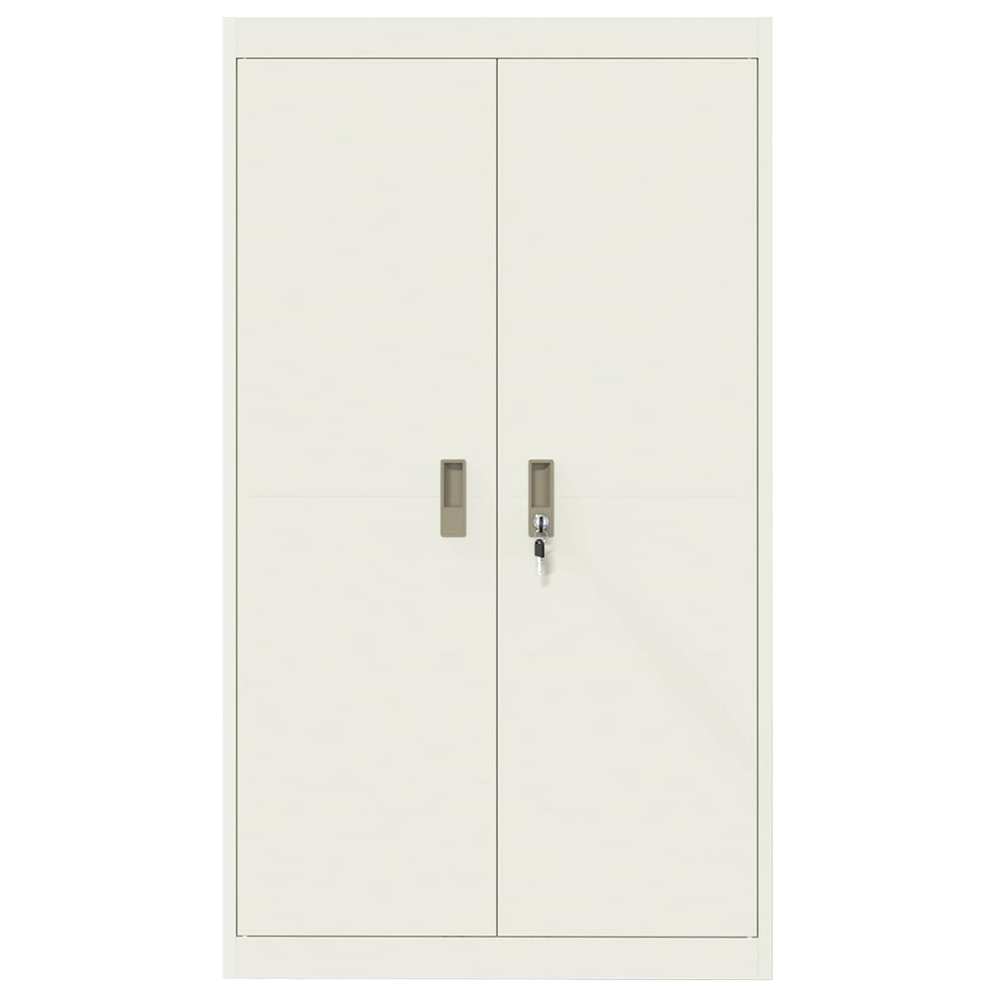 Armadio 2 pcs Bianco 80 x 40 x 140 cm Acciaio laminato a freddo