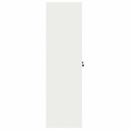 Armadio 2 pcs Bianco 80 x 40 x 140 cm Acciaio laminato a freddo