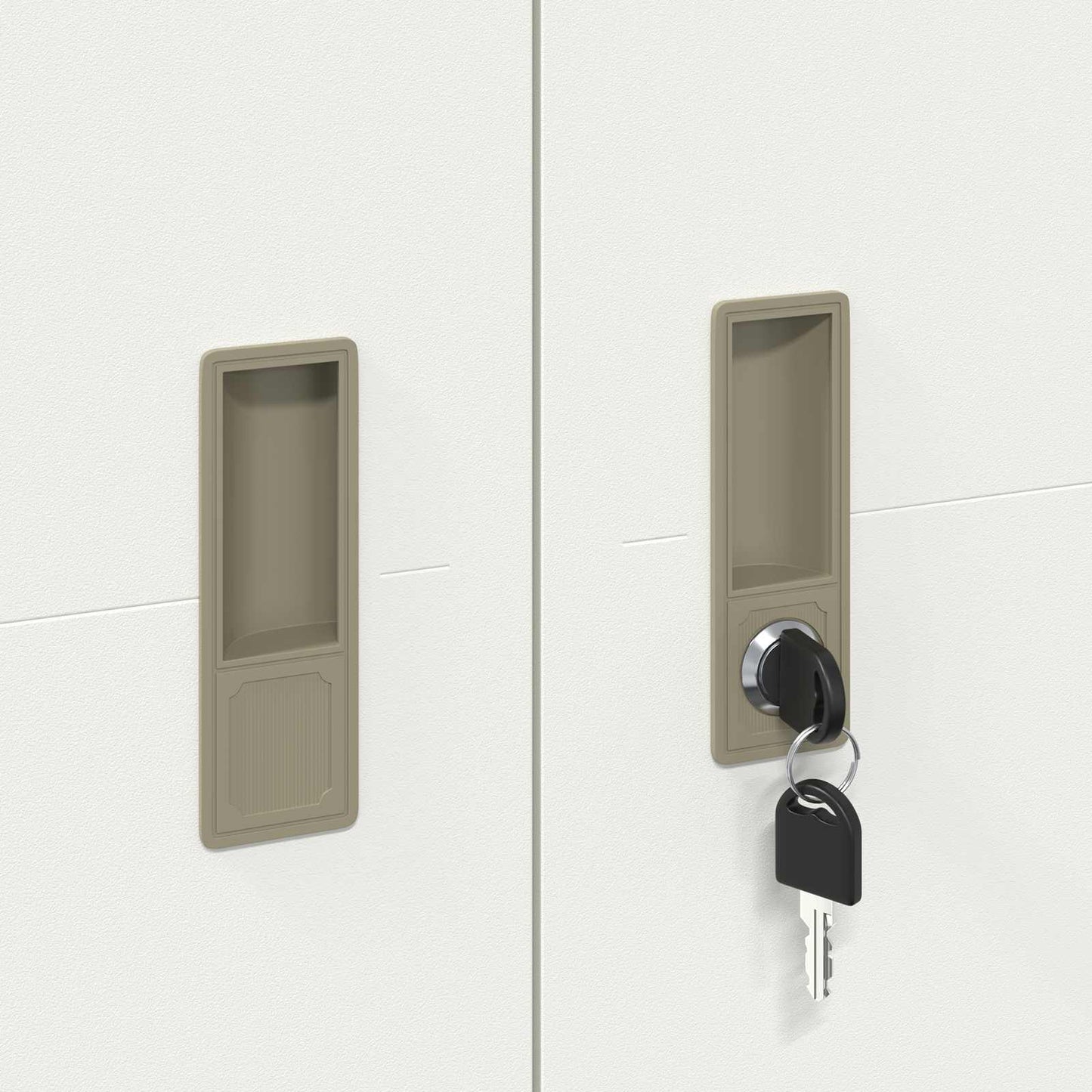 Armadio con archiviazione 2 pcs Giallo senape 80 x 40 x 180 cm