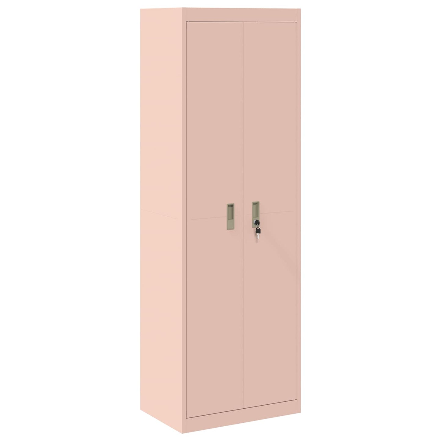 Armadio 2 pcs Rosa 60 x 40 x 180 cm Acciaio laminato a freddo