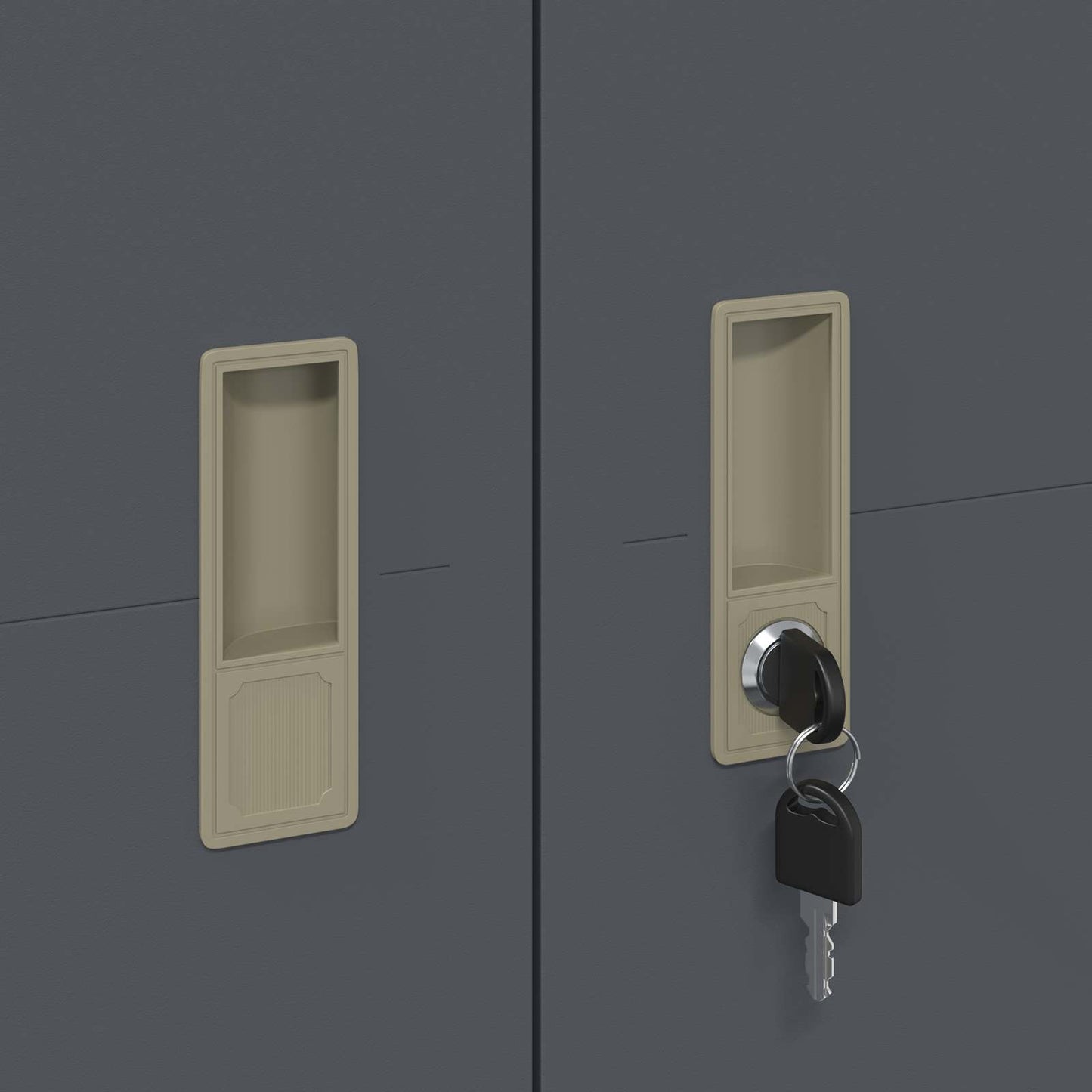 Armadio con archiviazione 2 pcs Antracite 60 x 40 x 180 cm