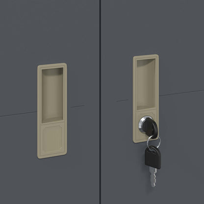 Armadio con archiviazione 2 pcs Antracite 60 x 40 x 180 cm