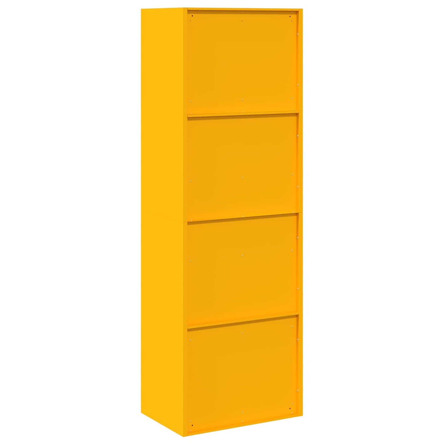 Armadio con archiviazione 2 pcs Giallo senape 60 x 40 x 180 cm