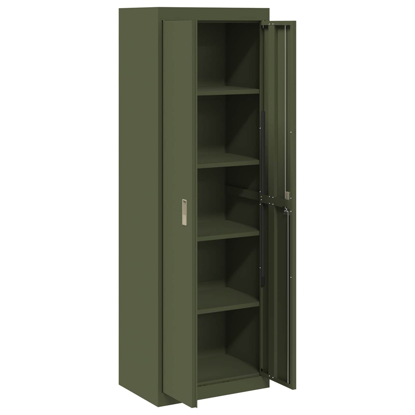 Armadio con archiviazione 2 pcs Verde oliva 60 x 40 x 180 cm