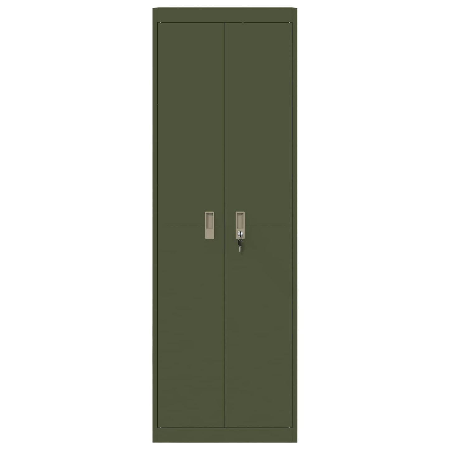 Armadio con archiviazione 2 pcs Verde oliva 60 x 40 x 180 cm