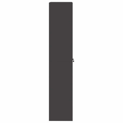 Armadio 2 pcs Nero 60 x 40 x 200 cm Acciaio laminato a freddo