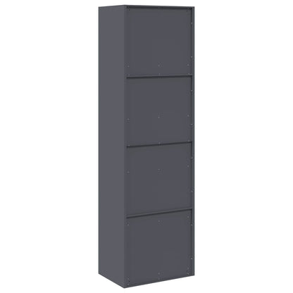 Armadio con archiviazione 2 pcs Antracite 60 x 40 x 200 cm