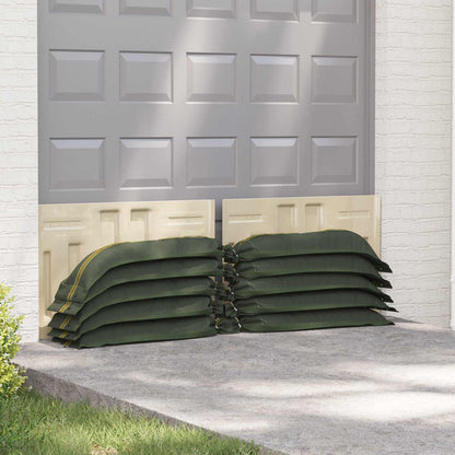 Sacchi di sabbia 10 pcs Verde Scuro 120 x 27 cm HDPE | homemem39