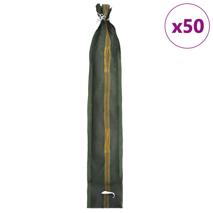 Sacchi di sabbia 50 pcs Verde Scuro 120 x 27 cm HDPE