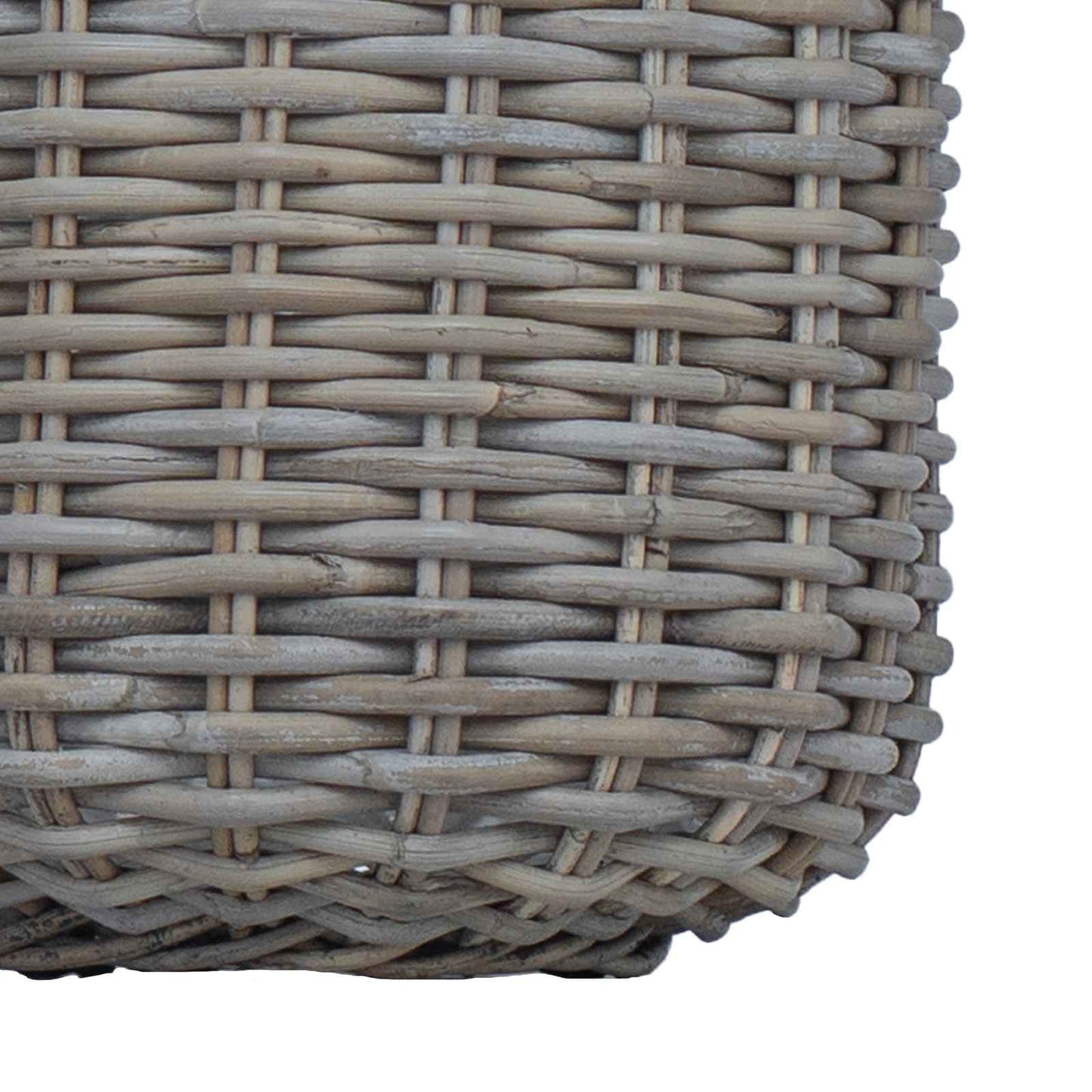 Cestino per piante con archiviazione 2 pcs Grigio Rattan Lacak | homemem39