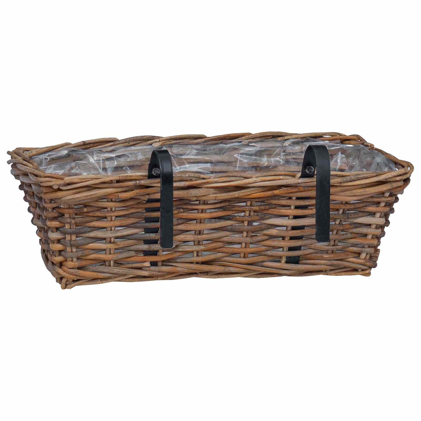 Cestino Appendibile per Piante 2 pcs Marrone 48 x 22 x 15 cm | homemem39