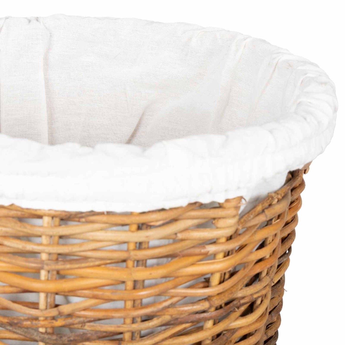 Cesto per la biancheria con coperchio GENDT 2 pz Rattan Kubu