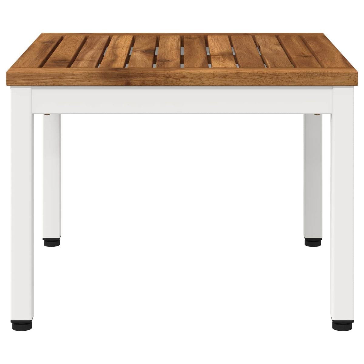 Tavolino da salotto Naturale e Bianco 49 x 48,5 x 36 cm