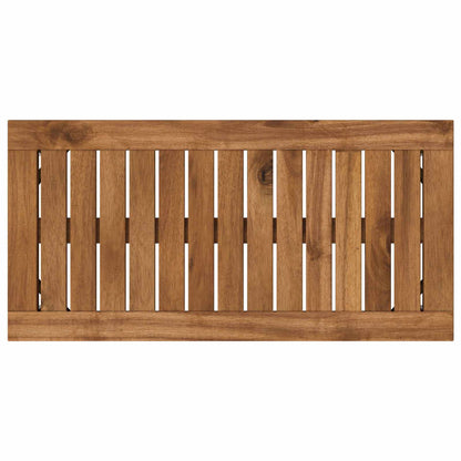 Tavolino da salotto Naturale e Bianco 60,5 x 30 x 36 cm