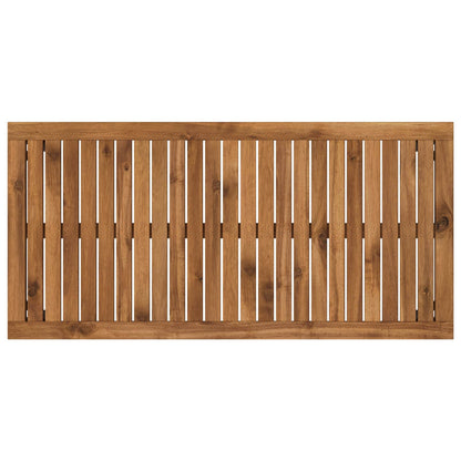 Tavolino da salotto Naturale e Nero 49 x 100,5 x 45 cm