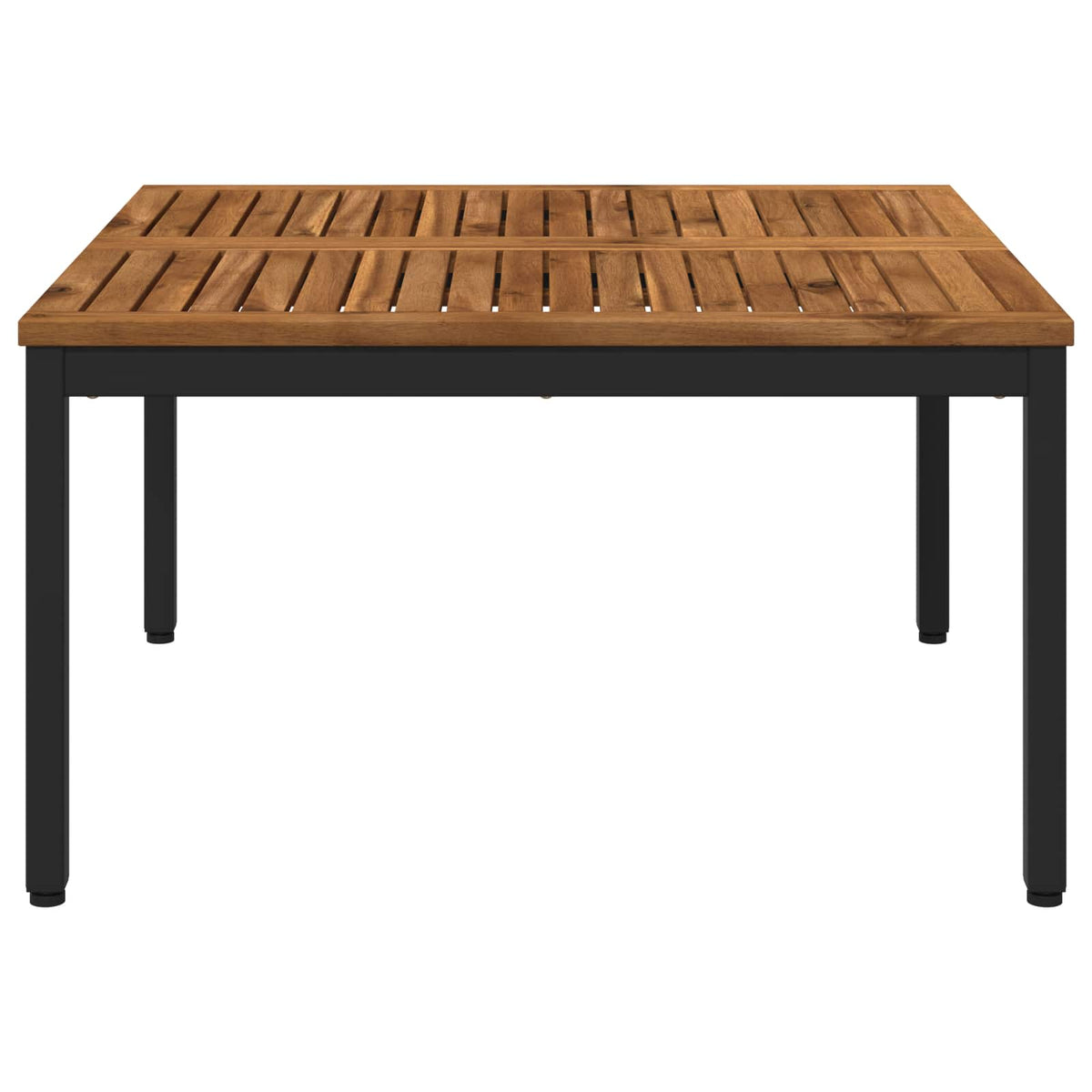 Tavolino da salotto Naturale e Nero 80 x 80,5 x 45 cm