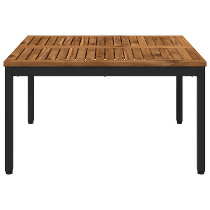 Tavolino da salotto Naturale e Nero 80 x 80,5 x 45 cm