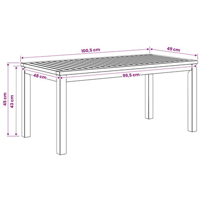 Tavolino da salotto Bianco 49 x 100,5 x 45 cm