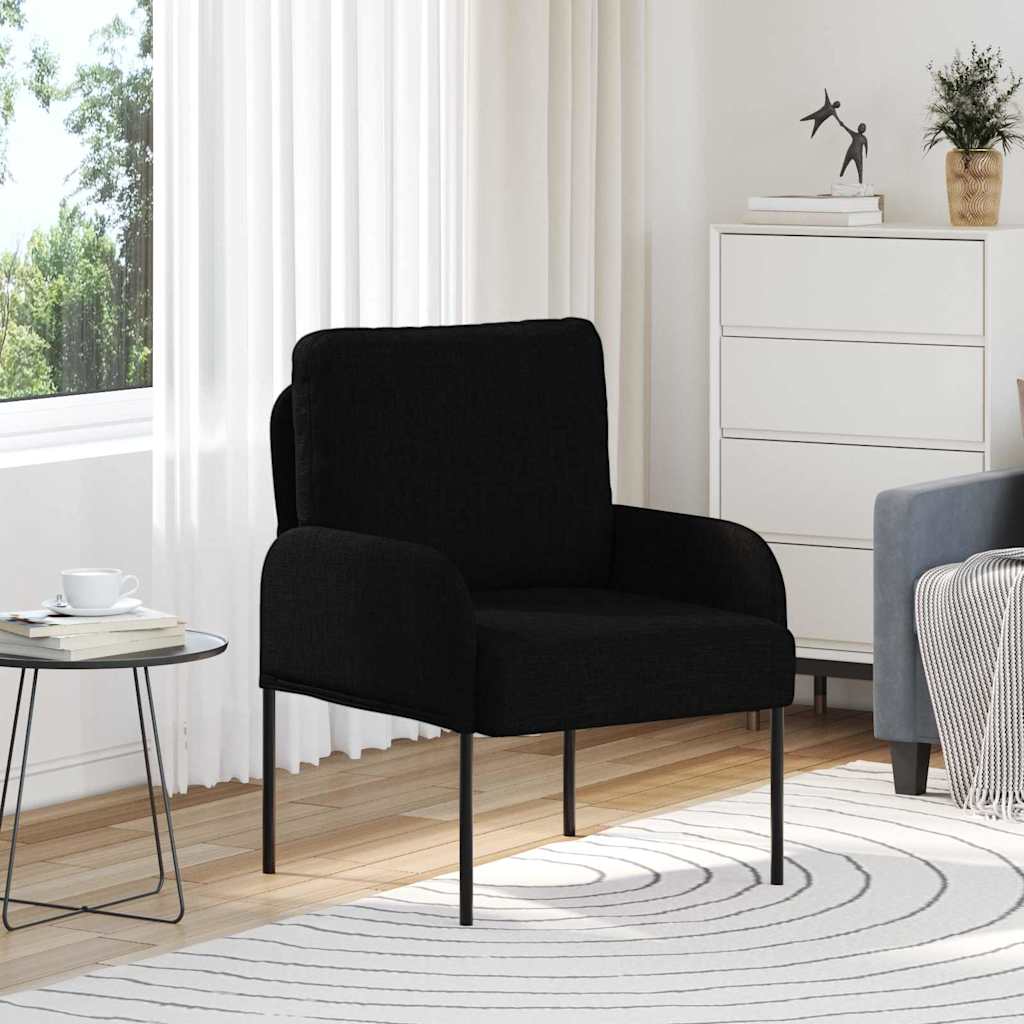 Divani con cuscino 55cm Nero Legno compensato | homemem39
