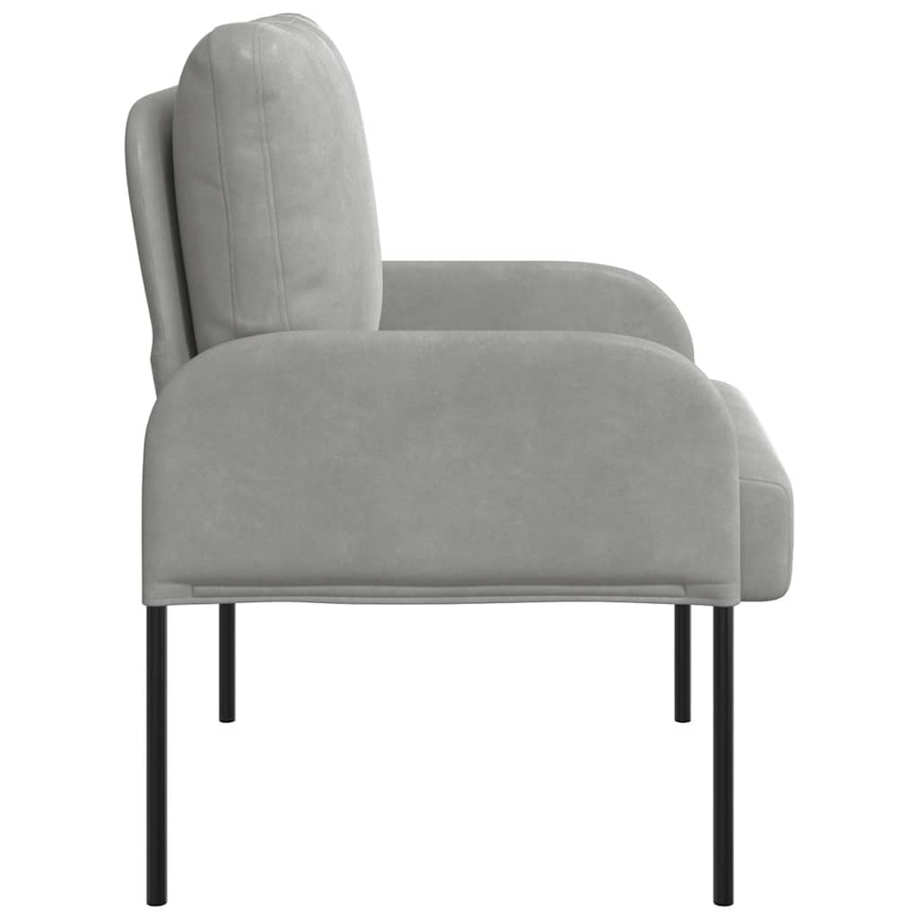 Divani con cuscino 55cm Grigio chiaro Legno compensato | homemem39