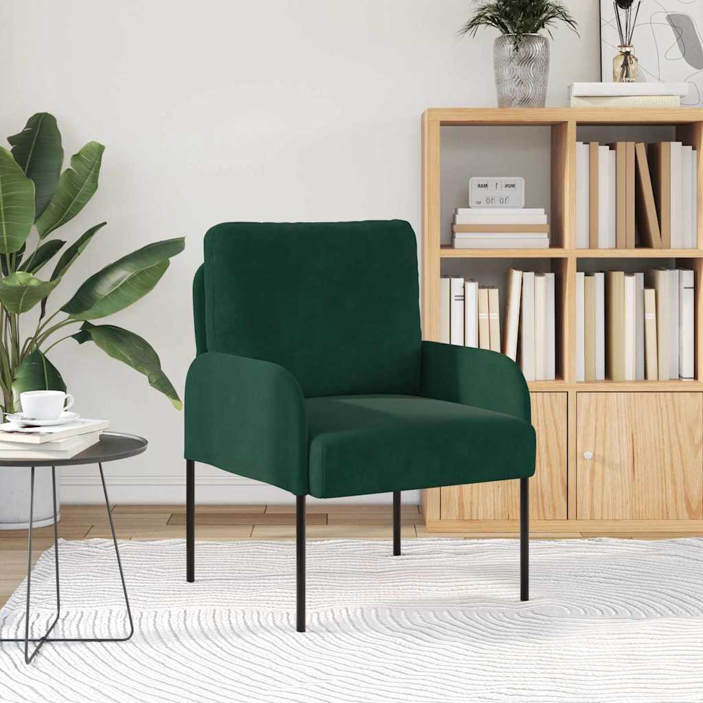 Divani con cuscino 55cm Verde Scuro Legno compensato | homemem39