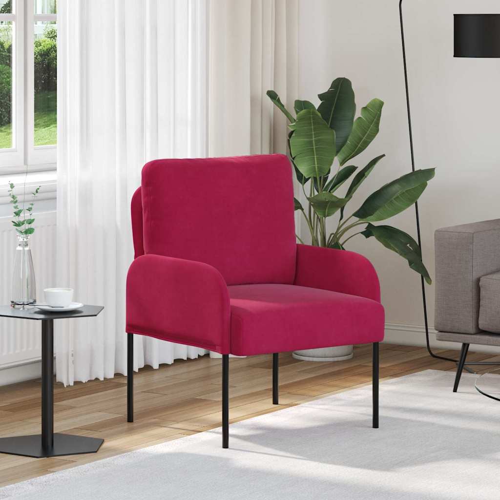 Divani con cuscino 55cm Rosso Vino Legno compensato