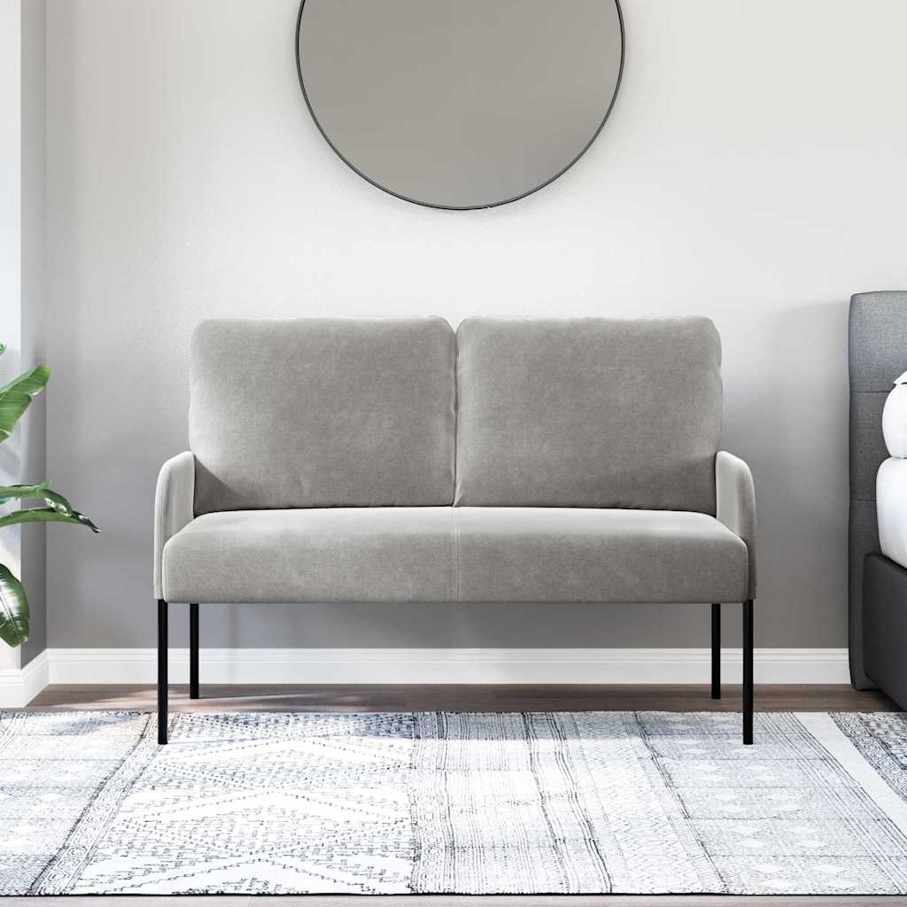 Divani con cuscino 110cm Grigio chiaro Legno compensato | homemem39