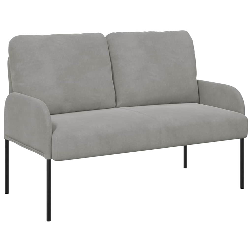 Divani con cuscino 110cm Grigio chiaro Legno compensato | homemem39