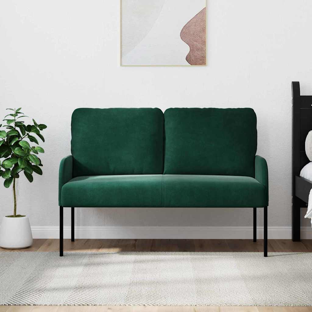 Divani con cuscino 110cm Verde Scuro Legno compensato | homemem39