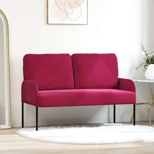 Divani con cuscino 110cm Rosso Vino Legno compensato | homemem39