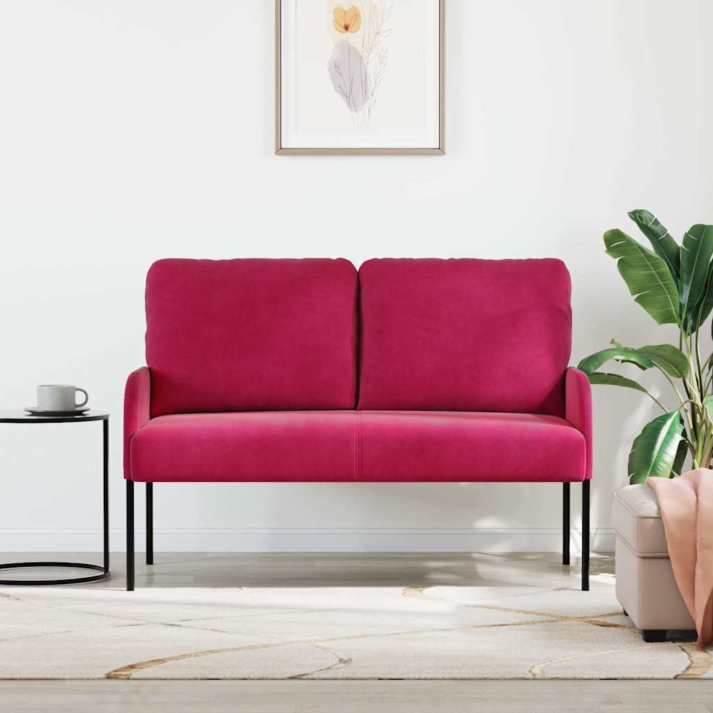 Divani con cuscino 110cm Rosso Vino Legno compensato | homemem39