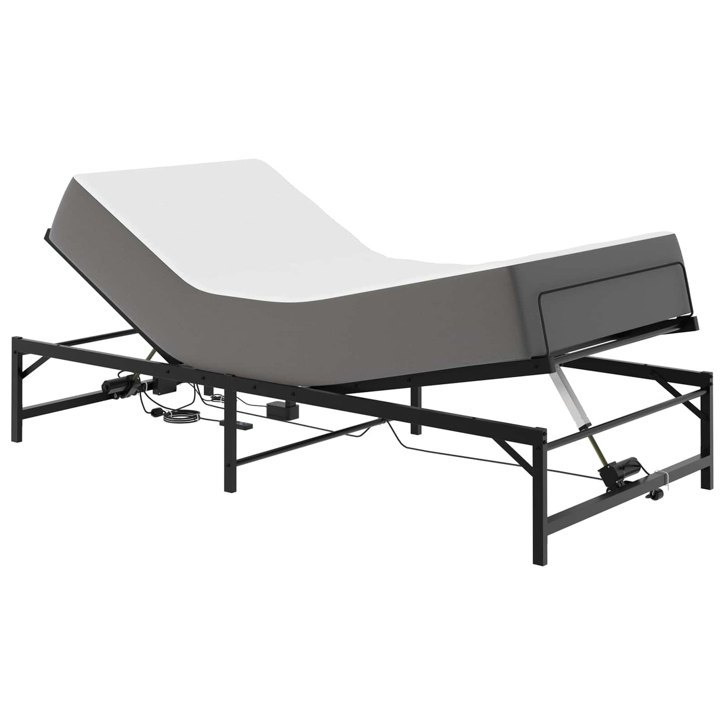 Telaio Letto Elettrico Regolabile Nero 80 x 200 cm Acciaio