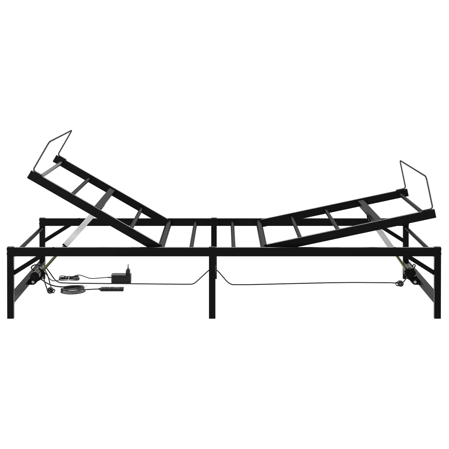 Telaio Letto Elettrico Regolabile Nero 80 x 200 cm Acciaio | homemem39