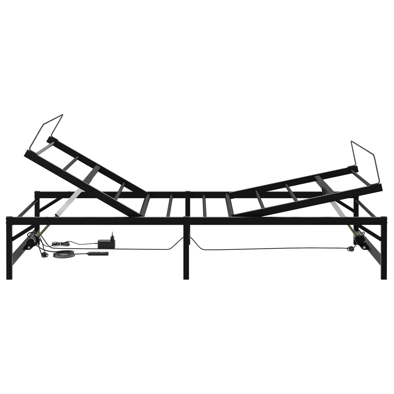 Telaio Letto Elettrico Regolabile Nero 90 x 190 cm Acciaio | homemem39